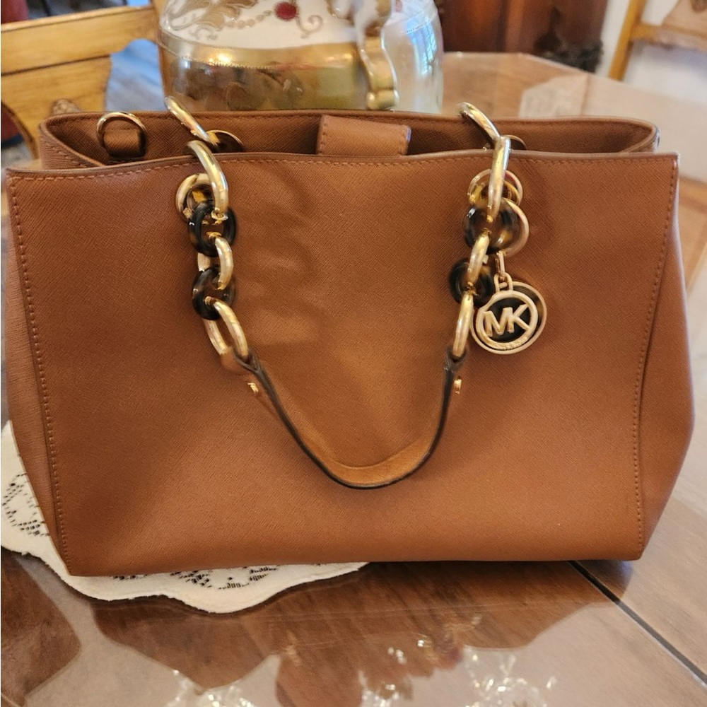 Michael Kors Leather Tan Handbag